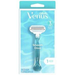 3 Pack Venus Smooth Women's Razor Handle with 1 Blade Refill NWT